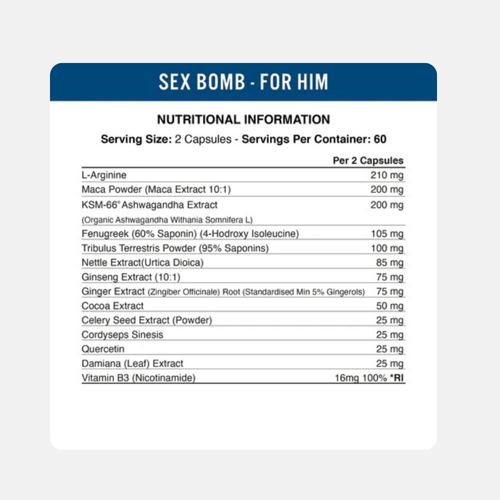 Applied Nutrition Men's Vitality Formula - 120 Capsules - Image 2