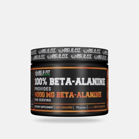 BIG & FIT Beta Alanine Powder - Unflavored Supplement (300 g)