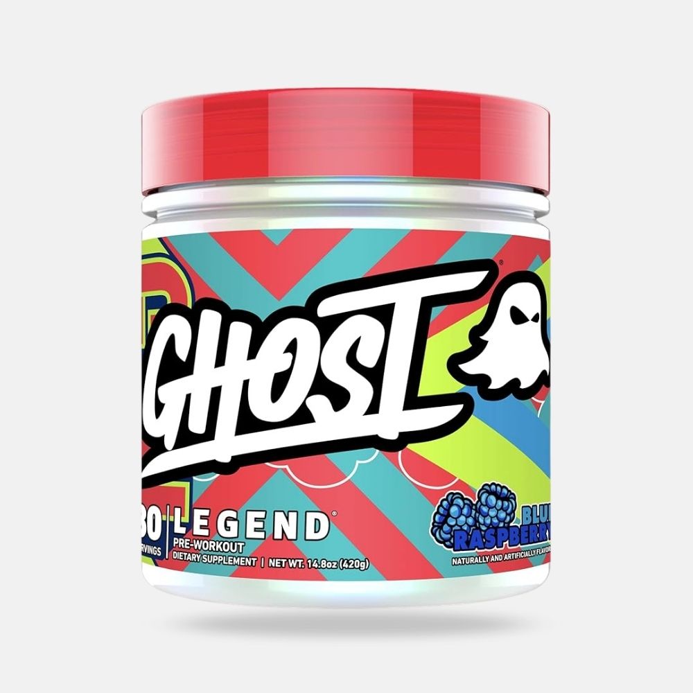 GHOST Legend Pre-Workout Powder - Blue Raspberry Flavor