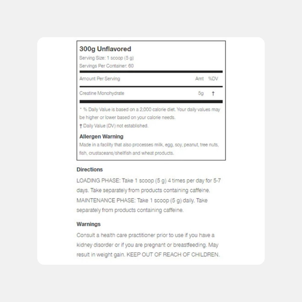 Micronized Creatine Monohydrate Powder - 300g for Enhanced Performance - Image 4