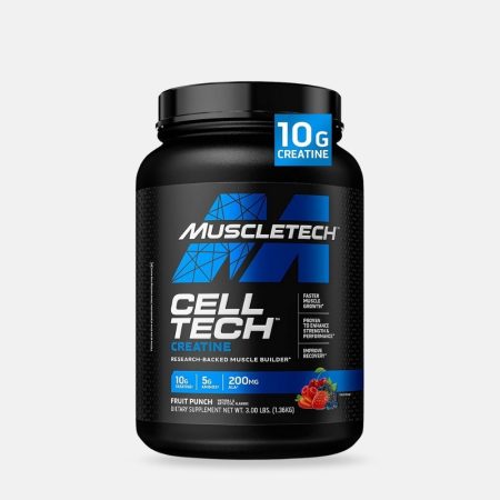 MuscleTech Cell-Tech Creatine Powder - Fruit Punch Flavor (1.4kg)