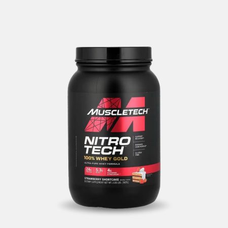 Muscletech Nitro-Tech Whey Gold Protein Powder - Strawberry Shortcake (2 lb)