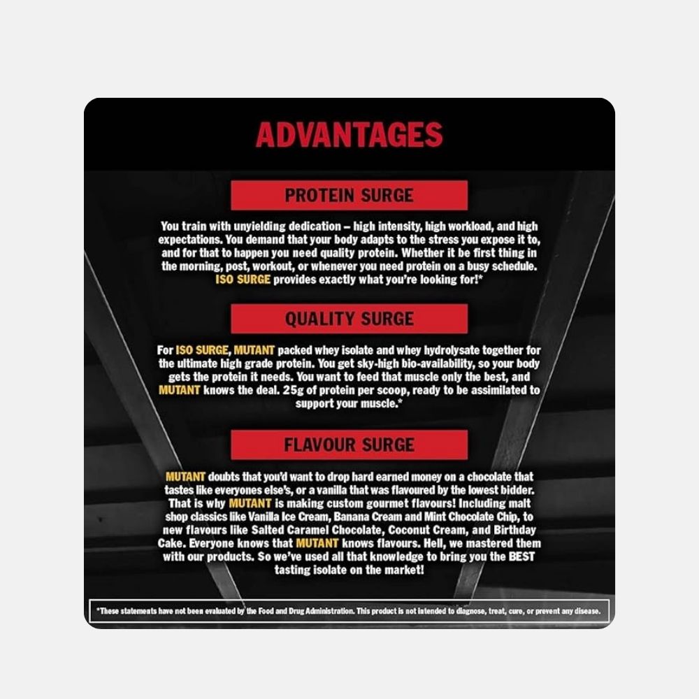 Mutant ISO Surge Whey Protein Isolate (2.27 kg) - Image 5