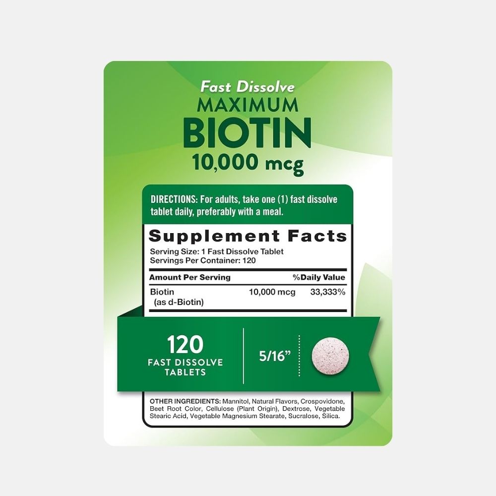 Nature’s Truth Biotin 10,000 mcg for Healthy Hair - Image 5