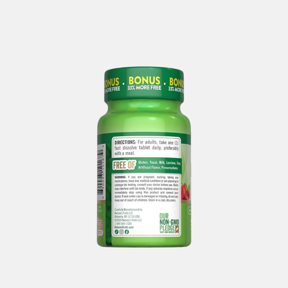 Nature’s Truth Biotin 10,000 mcg for Healthy Hair - Image 2