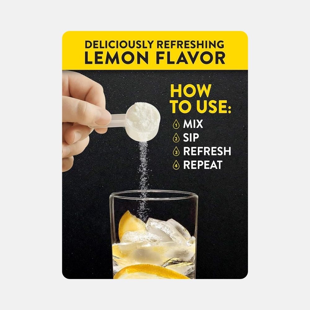 Lemon Electrolyte Powder Mix for Hydration (35 Servings) - Image 3
