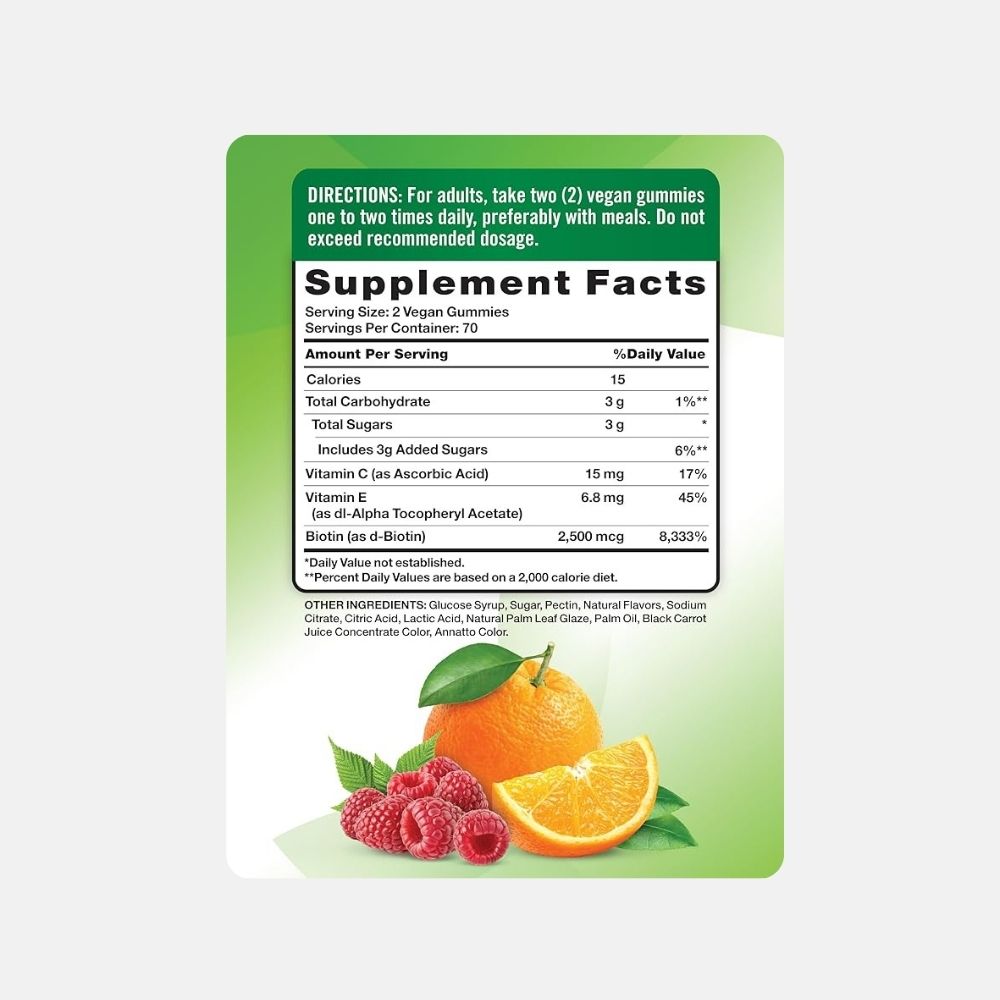 Nature’s Truth Vegan Hair Skin & Nails Gummies - 80 Count - Image 6