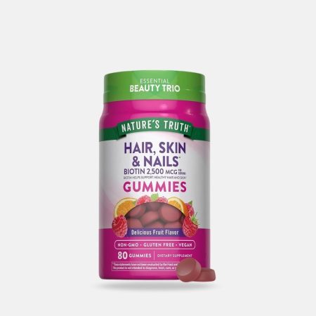 Nature’s Truth Vegan Hair Skin & Nails Gummies - 80 Count