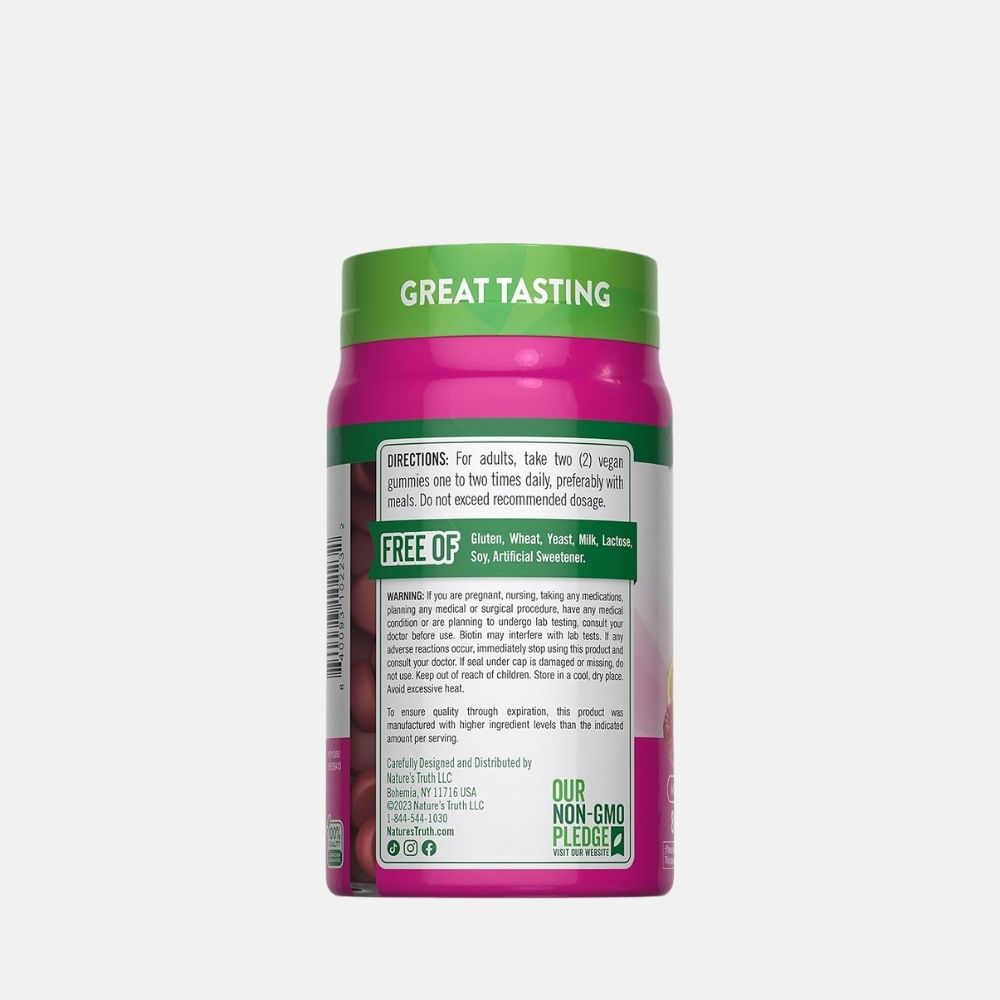 Nature’s Truth Vegan Hair Skin & Nails Gummies - 80 Count - Image 3