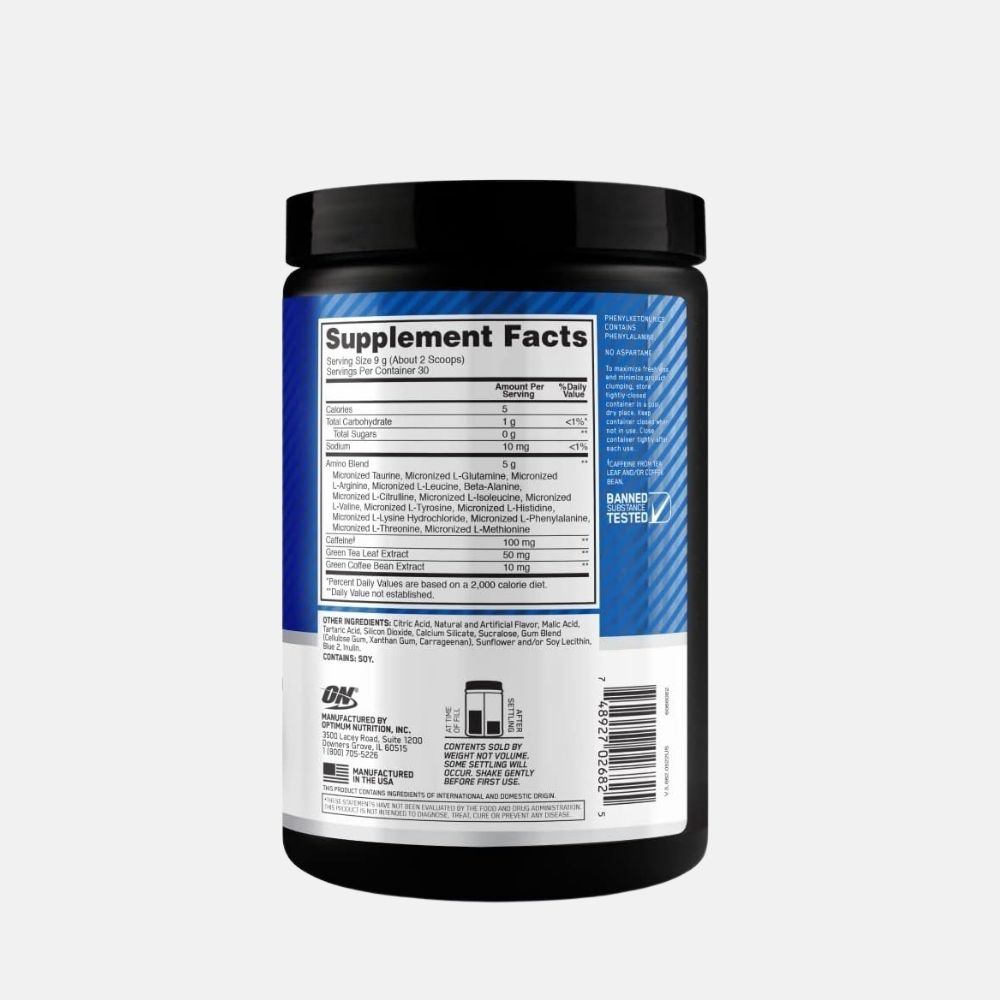 ON Amino Energy Powder with Caffeine and Electrolytes - 270g - Image 2