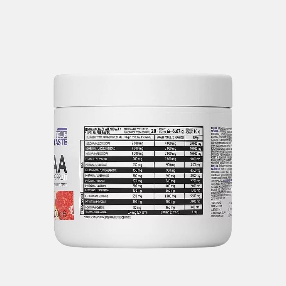 OstroVit Essential Amino Acids Grapefruit Powder - 200g - Image 2