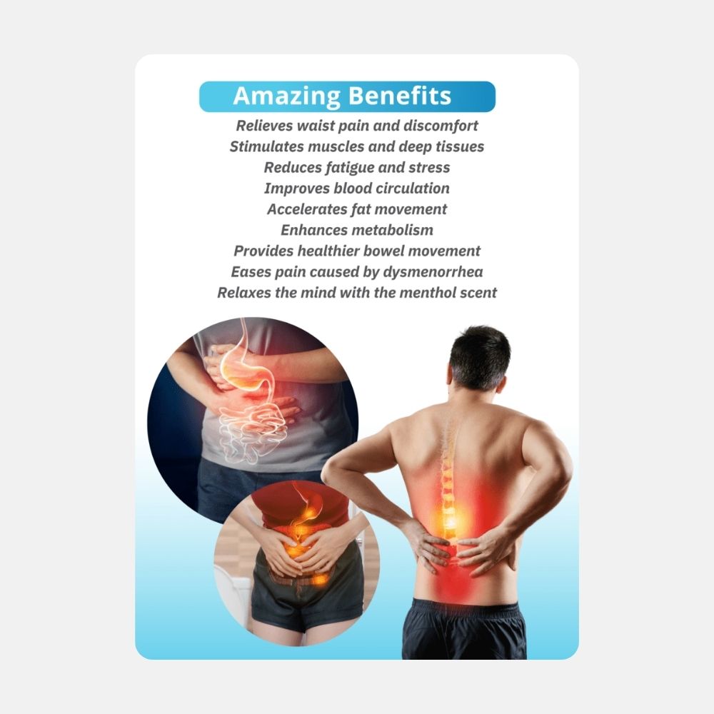 QUTEK MagiCure Intelligent Waist Massager with Heat and Pulse - Image 5