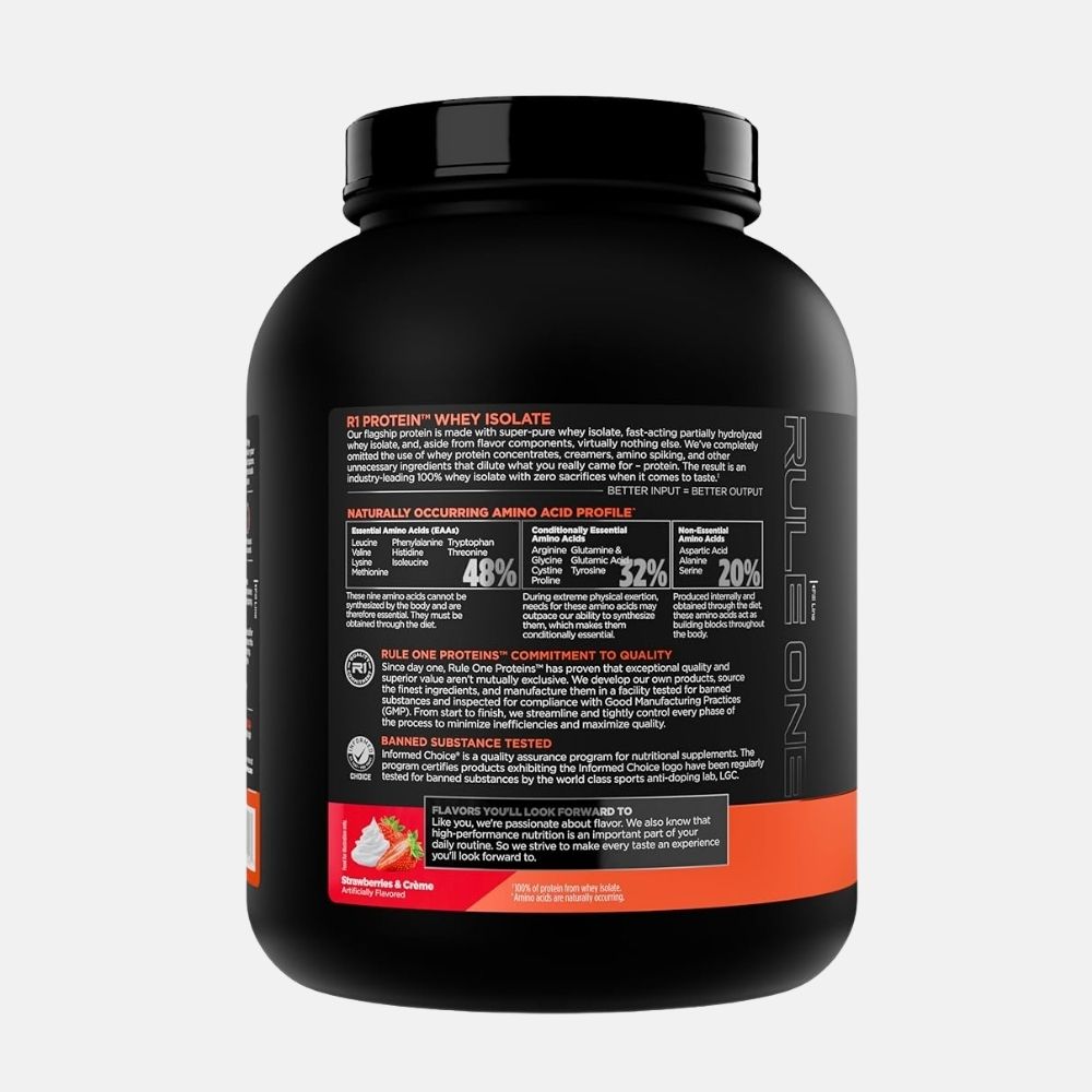 R1 Whey Isolate Protein Powder - 2.27 kg - Image 3