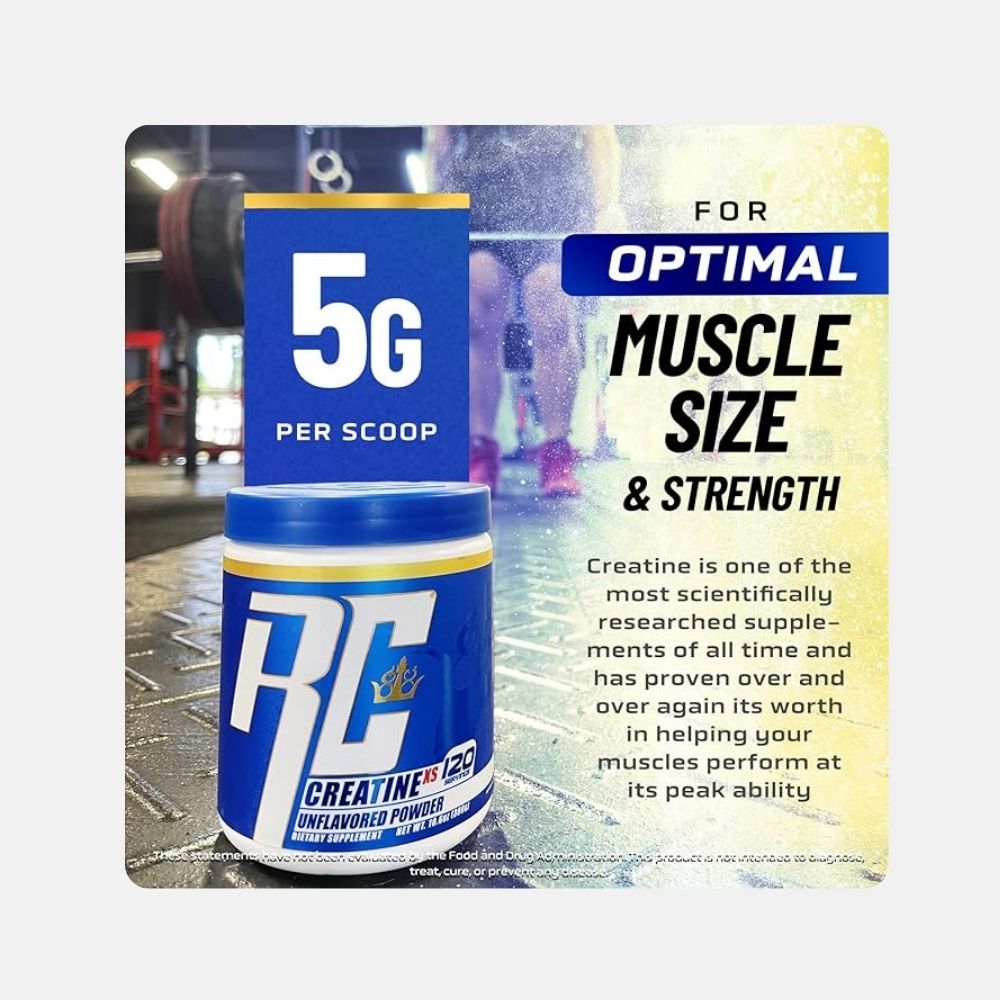Ronnie Coleman Creatine XS Powder - 300g Unflavored - Image 5