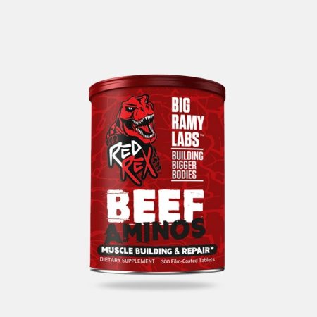 Red Rex Beef Aminos Tablets - 300 Count for Daily Nutrition
