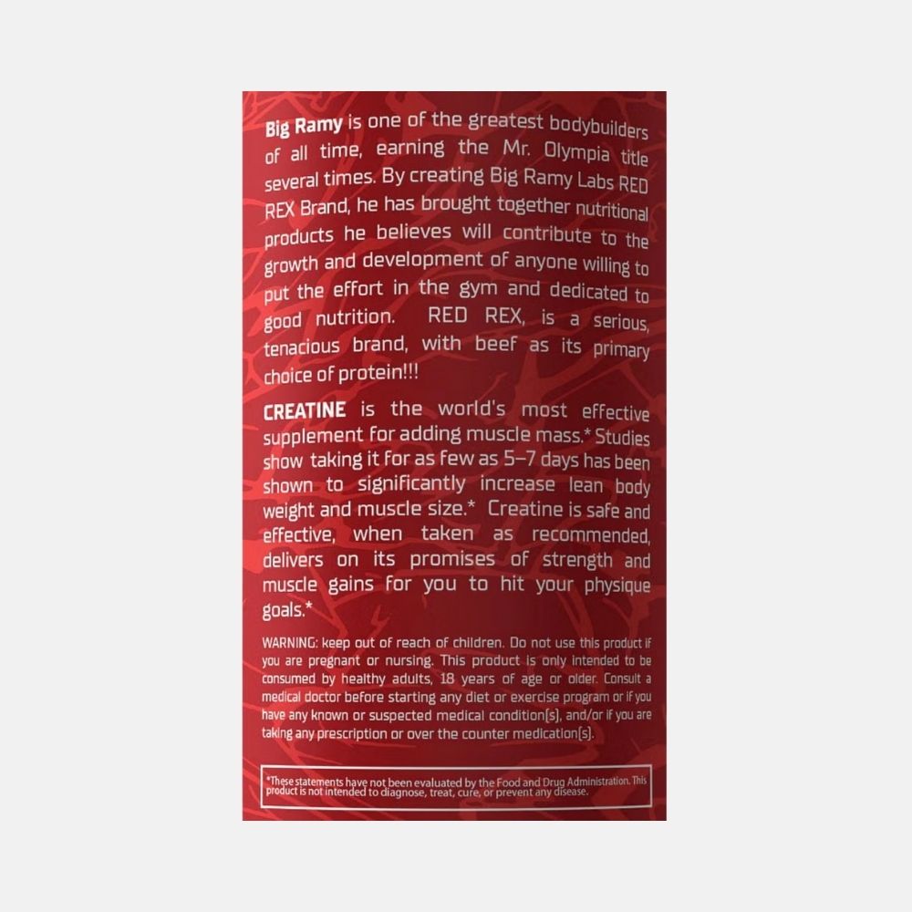 Red Rex Micronized Creatine Monohydrate Powder 300g - Image 4