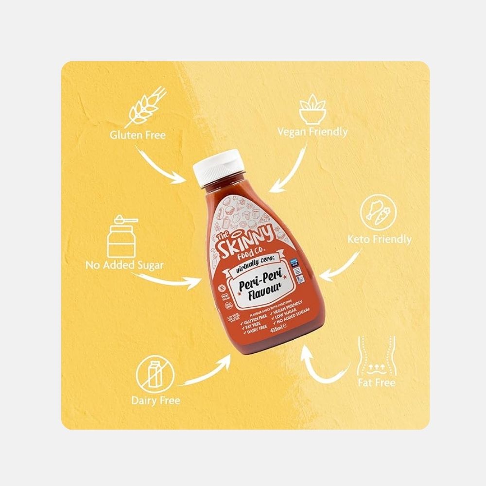 Skinny Food Co Zero Calorie Peri Peri Sauce 425ml - Image 4