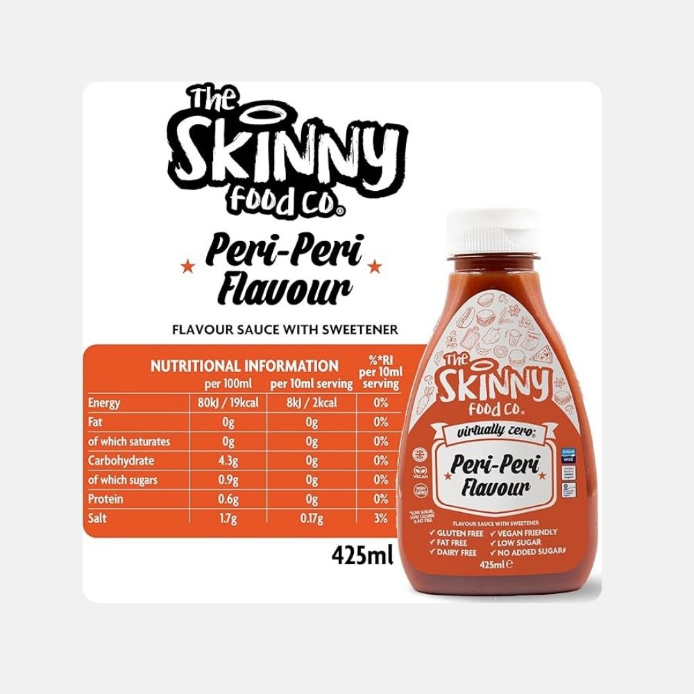 Skinny Food Co Zero Calorie Peri Peri Sauce 425ml - Image 3