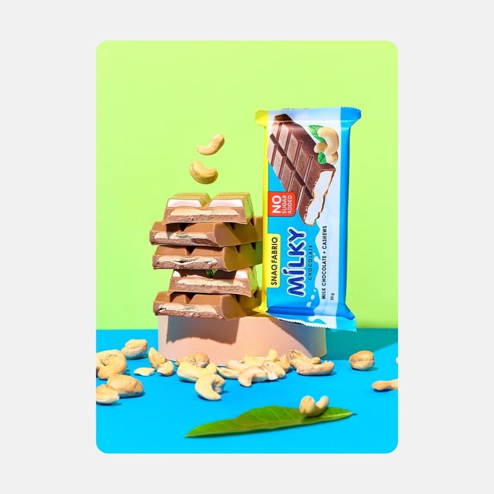 Snaq Fabriq Milky Chocolate Nut Bars - 55g - Image 2