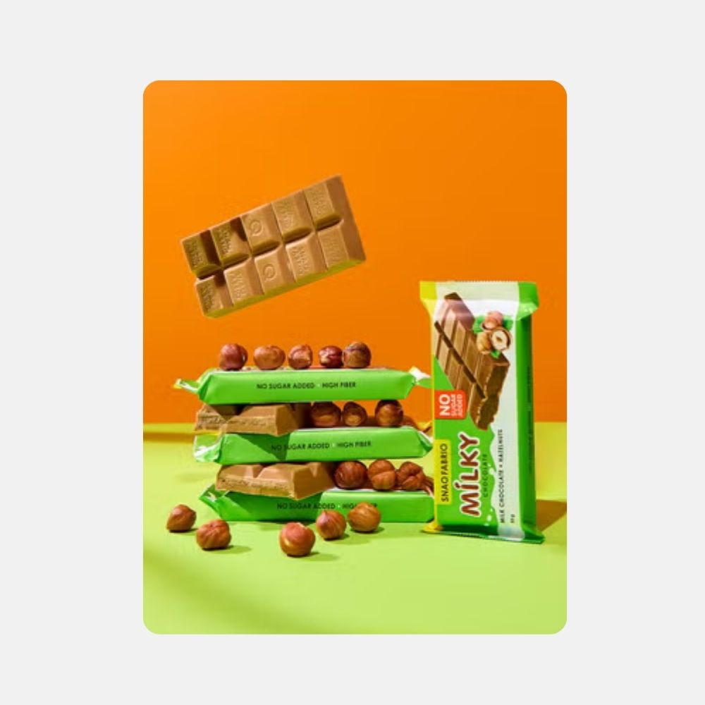 Snaq Fabriq Milky Chocolate Nut Bars - 55g - Image 3