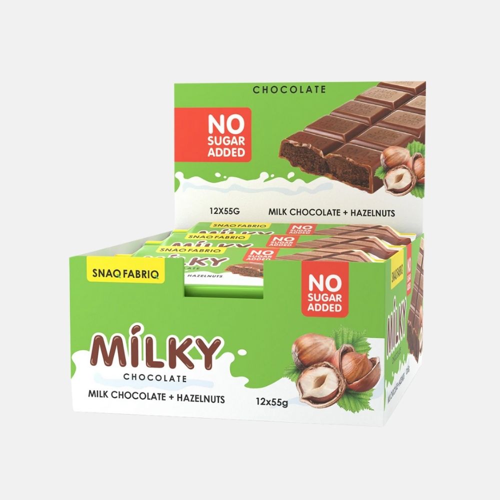 Snaq Fabriq Milky Chocolate Nut Bars - 55g - Image 4