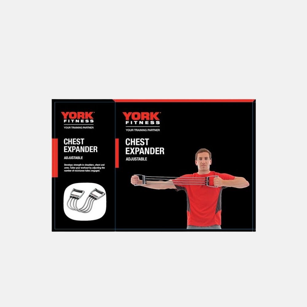 York Fitness Adjustable Resistance Chest Expander - Image 2