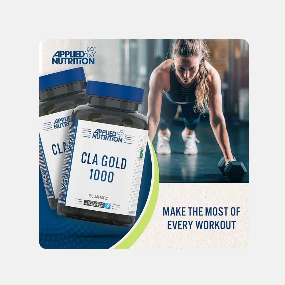 Applied Nutrition CLA Gold 1000 Softgels - 100 Count - Image 6