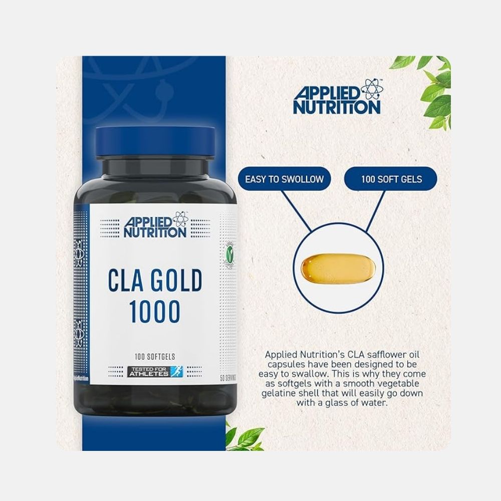 Applied Nutrition CLA Gold 1000 Softgels - 100 Count - Image 4