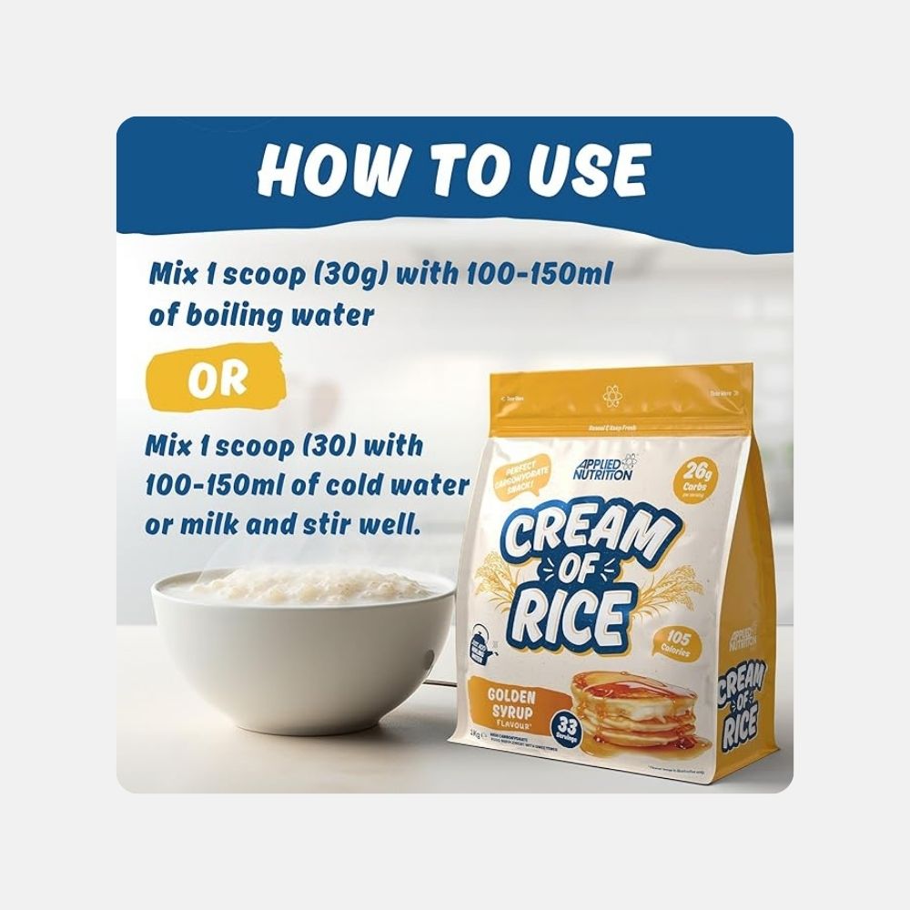 Applied Nutrition Cream of Rice - Vegan Carbohydrate Powder - Image 2
