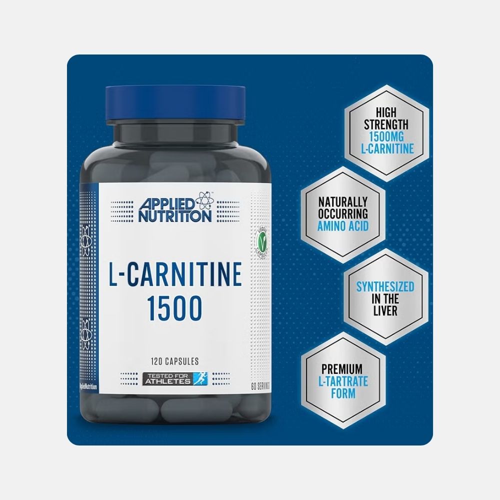 Applied Nutrition L-Carnitine 1500 mg - 120 Vegan Capsules - Image 6