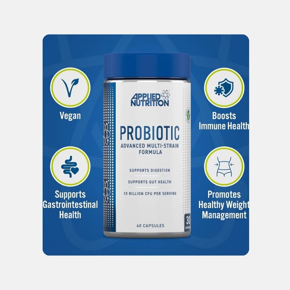 Applied Nutrition Multi-Strain Probiotic Formula - 60 Capsules - Image 2