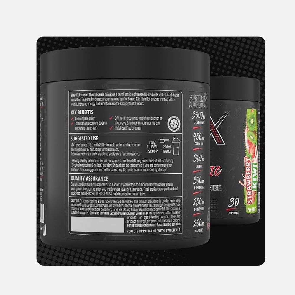 Applied Nutrition Shred-X Strawberry Kiwi - 30 Servings - Image 3