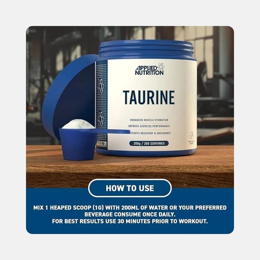 Applied Nutrition Taurine Powder - Vegan Friendly (200g) - Image 3