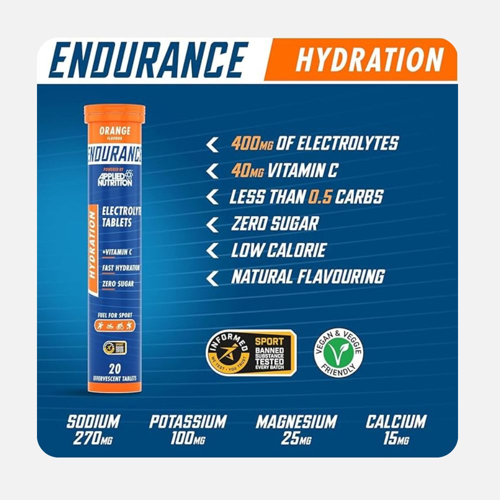 Endurance Electrolyte Tablets - Hydration Support (20 Tabs) - Image 4