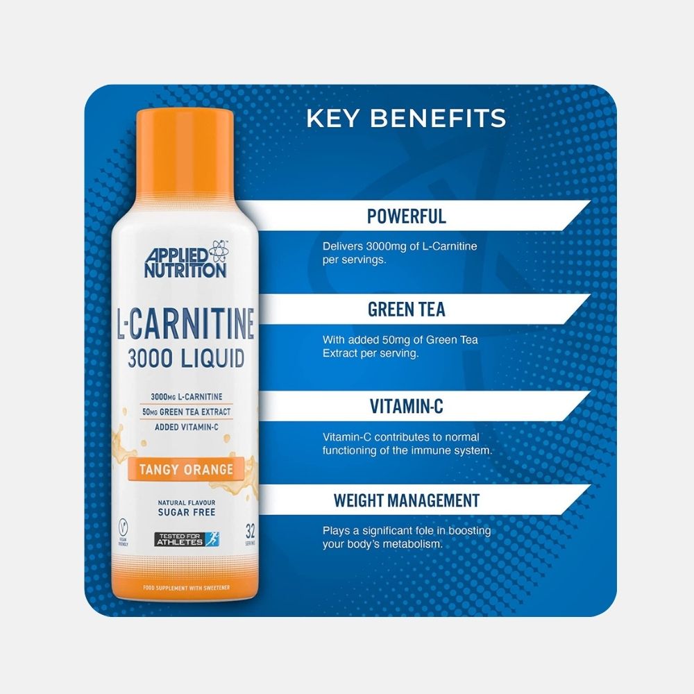 Applied Nutrition L-Carnitine 3000 Liquid Supplement - 32 Servings - Image 4