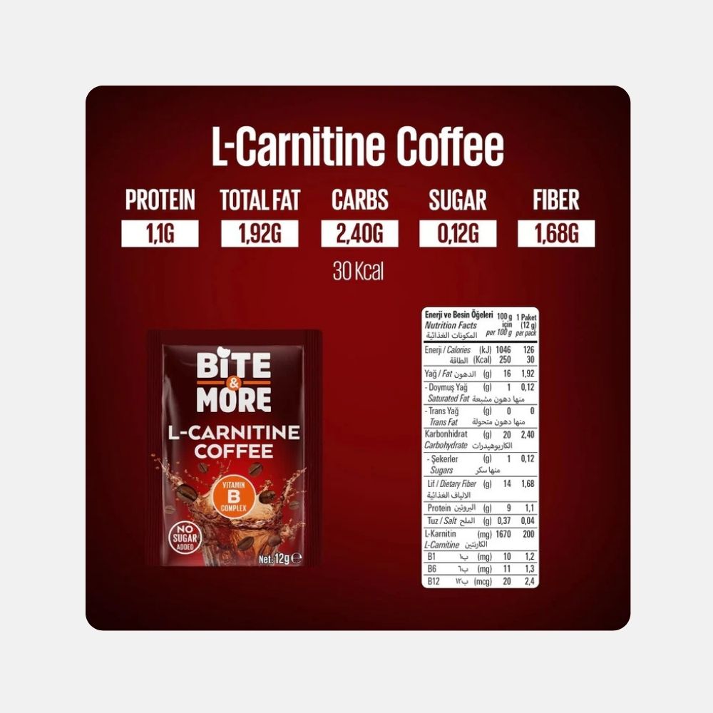L-Carnitine Coffee 3-in-1 Instant Mix | 120 g - Image 3