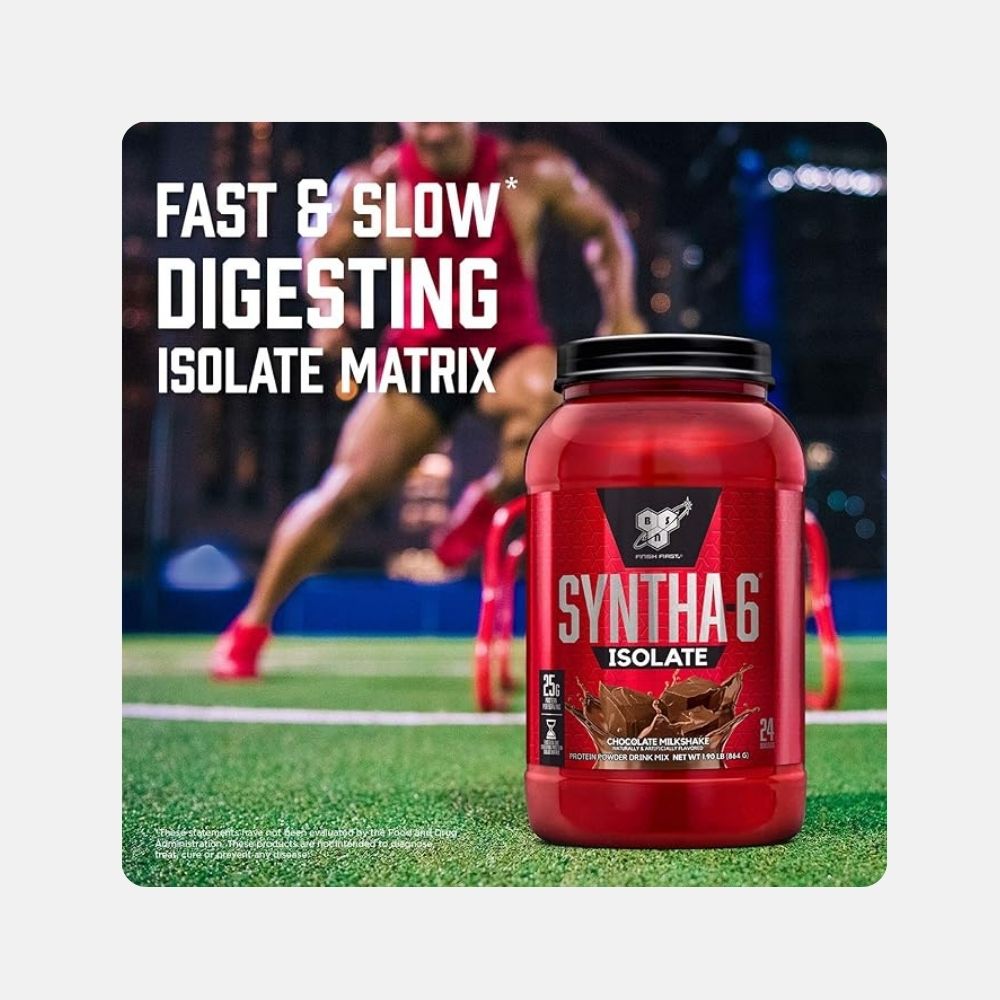 BSN Syntha-6 Isolate Protein Powder - Chocolate Milkshake (4 lb) - Image 5