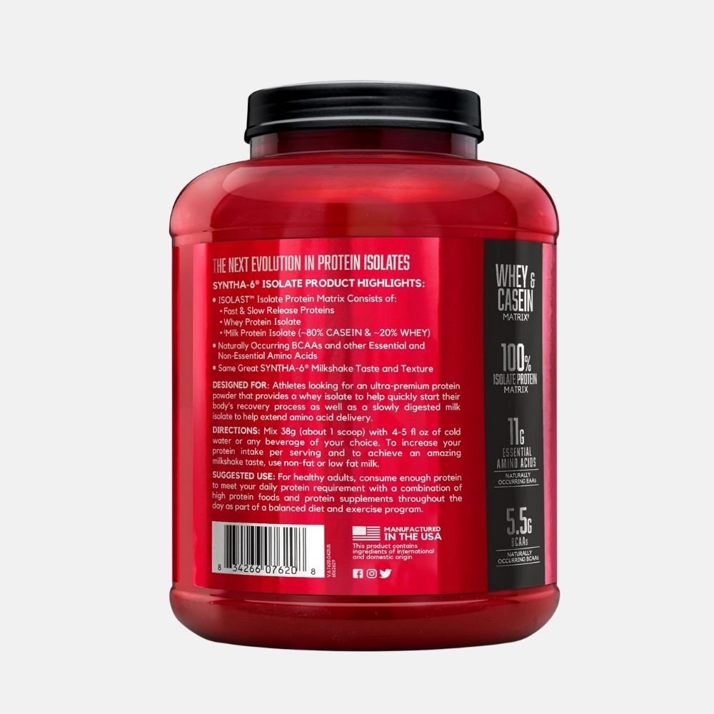 BSN Syntha-6 Isolate Protein Powder - Chocolate Milkshake (4 lb) - Image 2