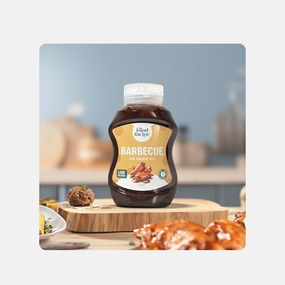 Food Factor Vegan Barbecue Sauce 250g - Flavorful Low-Calorie Option - Image 3