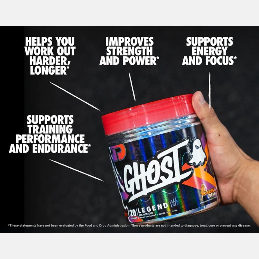 Ghost Legend All Out Powder – Energizing Pre-Workout Mix - Image 4