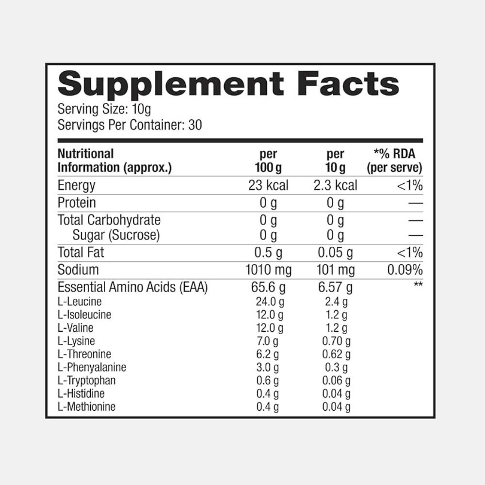 Labrada EAA Power Blue Razzberry 300g - Vegan Amino Acids - Image 5