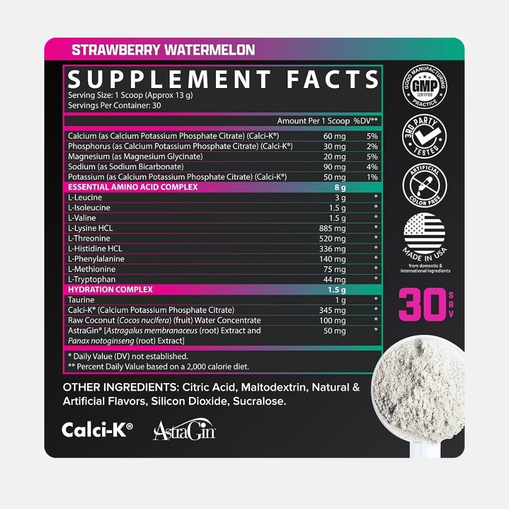 Nutrex EAA+ Hydration Powder - Essential Amino Acids & Electrolytes - Image 2