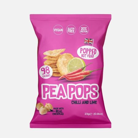 Pea Pops Protein Crisps - High Fiber Snack (23g)