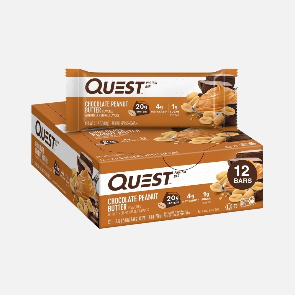 Quest Chocolate Peanut Butter Protein Bar - 60g - Image 3