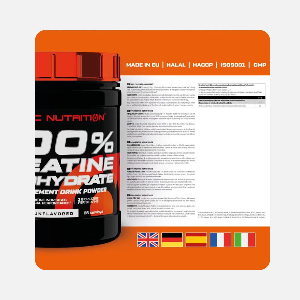 Scitec Nutrition Creatine Monohydrate Powder - 300g - Image 2