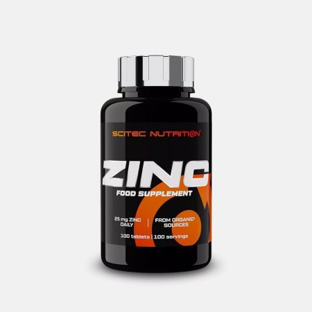 Scitec Zinc Supplement 25 mg - 100 Tablets for Immune Support