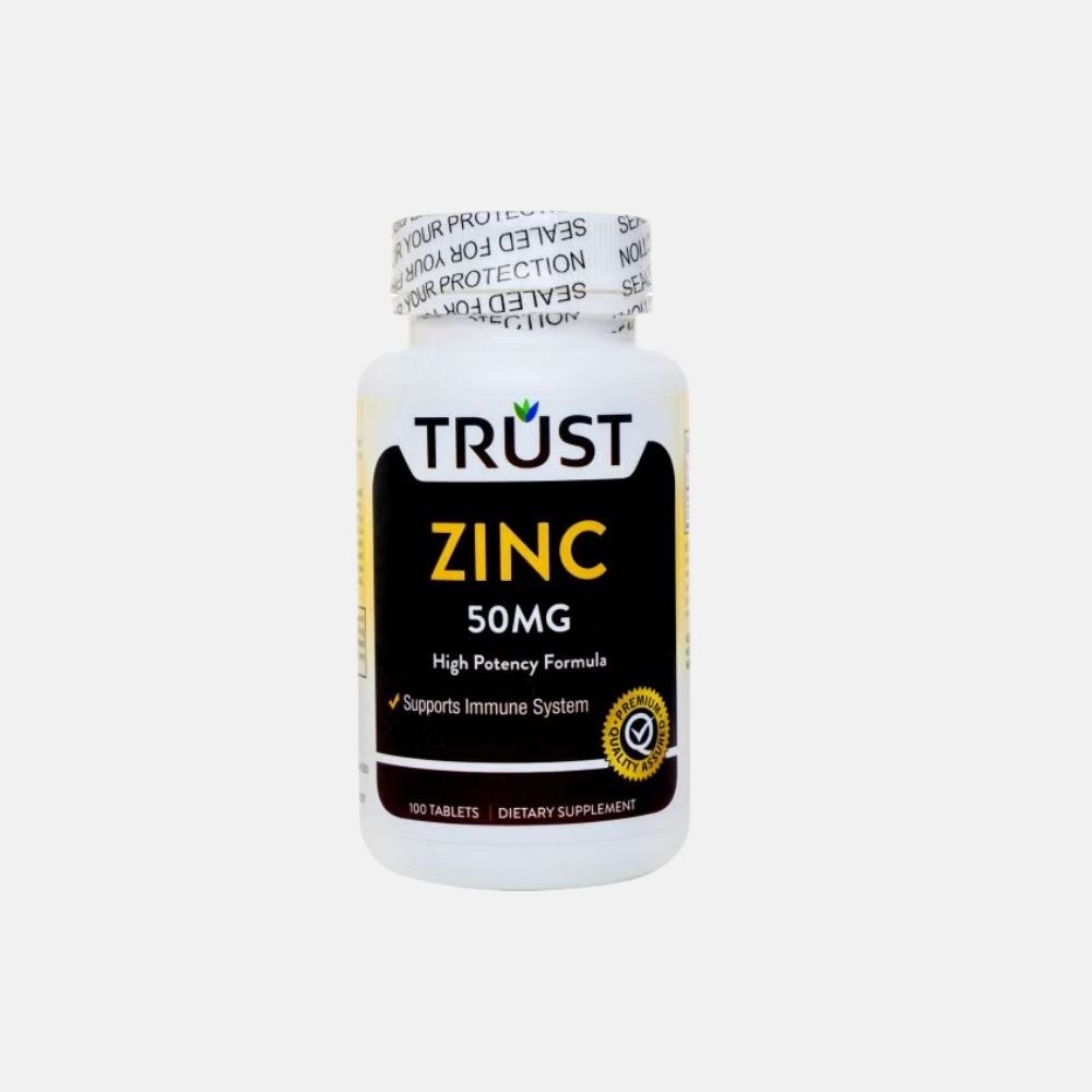 Trust Zinc 50 mg - Immune and Skin Support Supplement